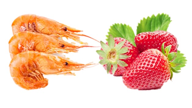 虾和草莓