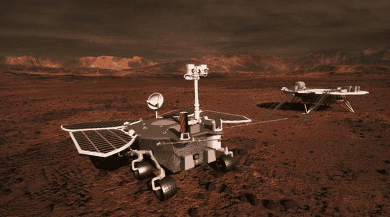 祝融号发现火星低纬度存在液态水 ！是因降霜或降雪 ！-图1