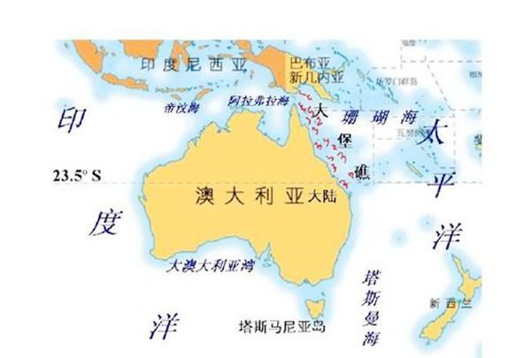 澳大利亚在哪个半球,澳大利亚在北半球还是南半球哪条主要纬线穿过中部图4