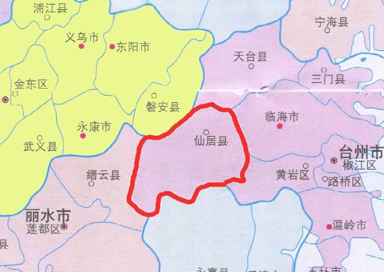 仙居县属于哪个省市,仙居县是属于哪个省份图1